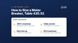 Sizing a motor breaker with NEC Table 430.52 - JCR Productions