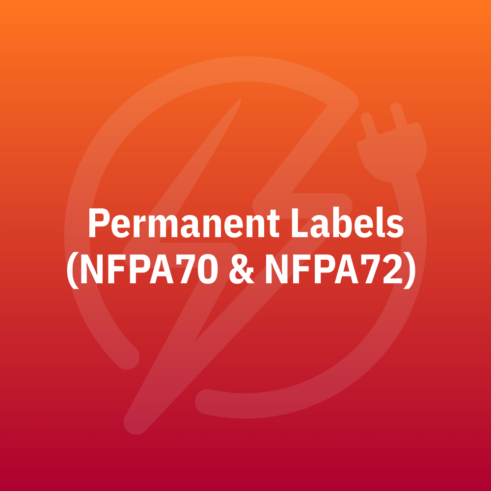 Permanent Labels (NFPA70 & NFPA72) Code Book Tabs