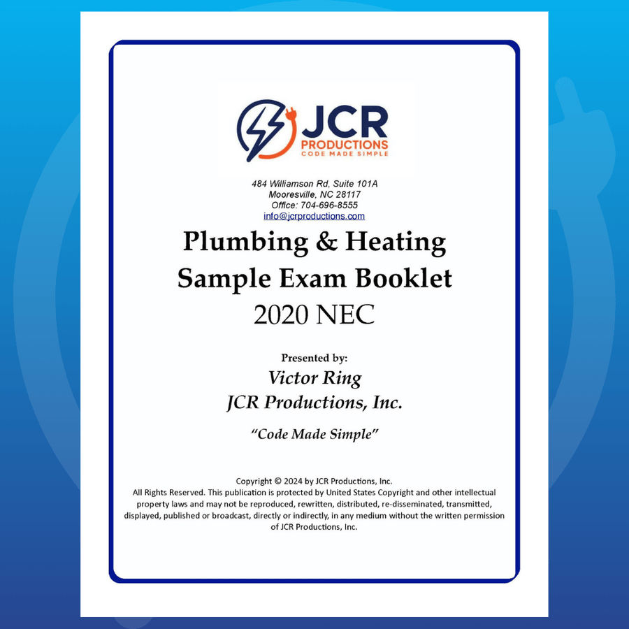 JCR Plumbing/Heating Electrical mock exam booklet