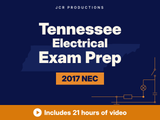 Tennessee electrical exam prep self-study course from JCR Productions, 2017 NEC. Includes 21 hours of video.